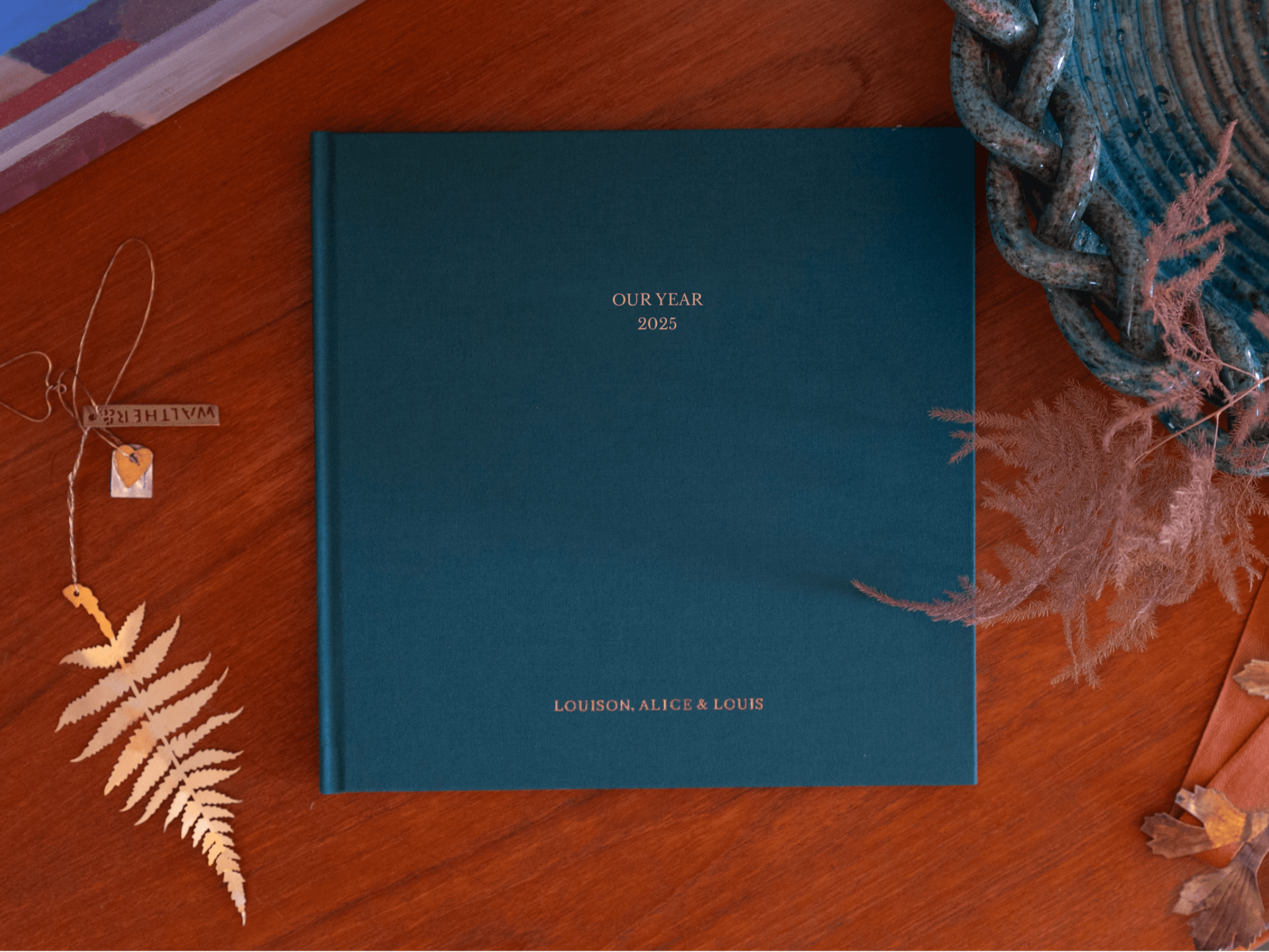 Fabric Photo Books - Foil Stamped Title