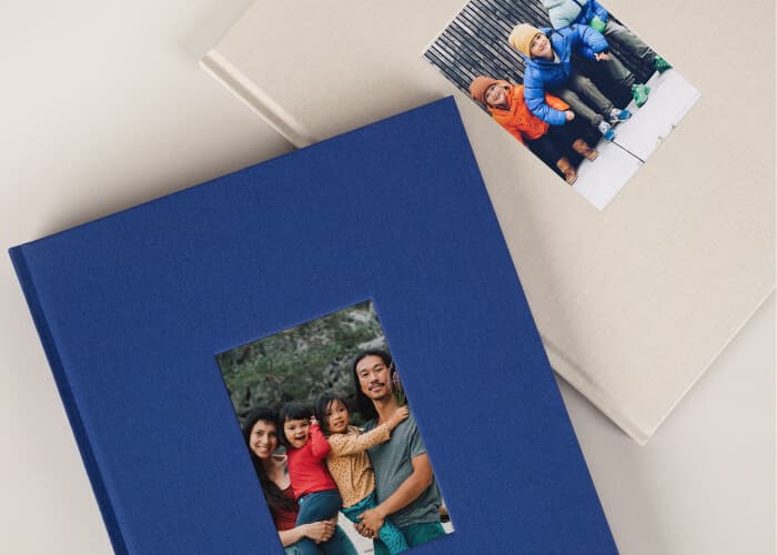 Debossed Fabric Hardcover Family Photo Albums