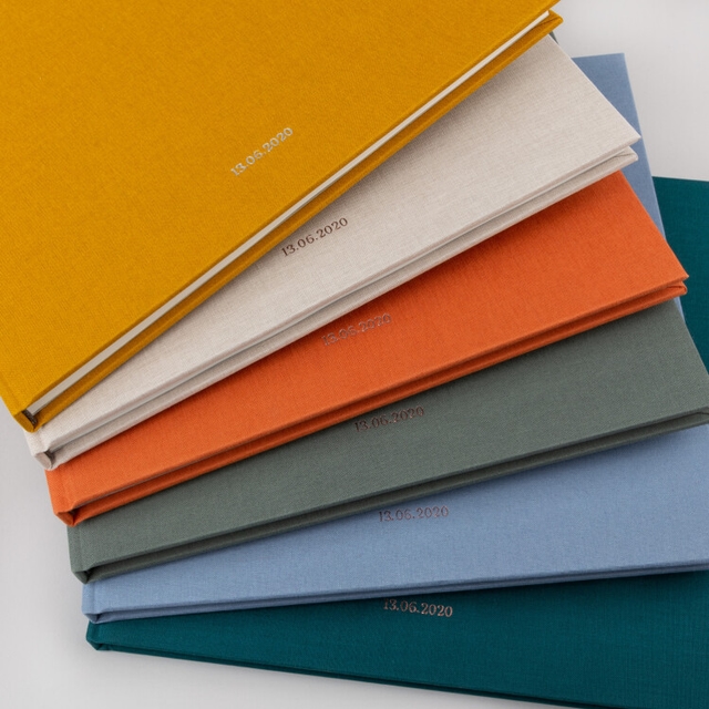 Fabric Hardcover Anniversary Photo Albums